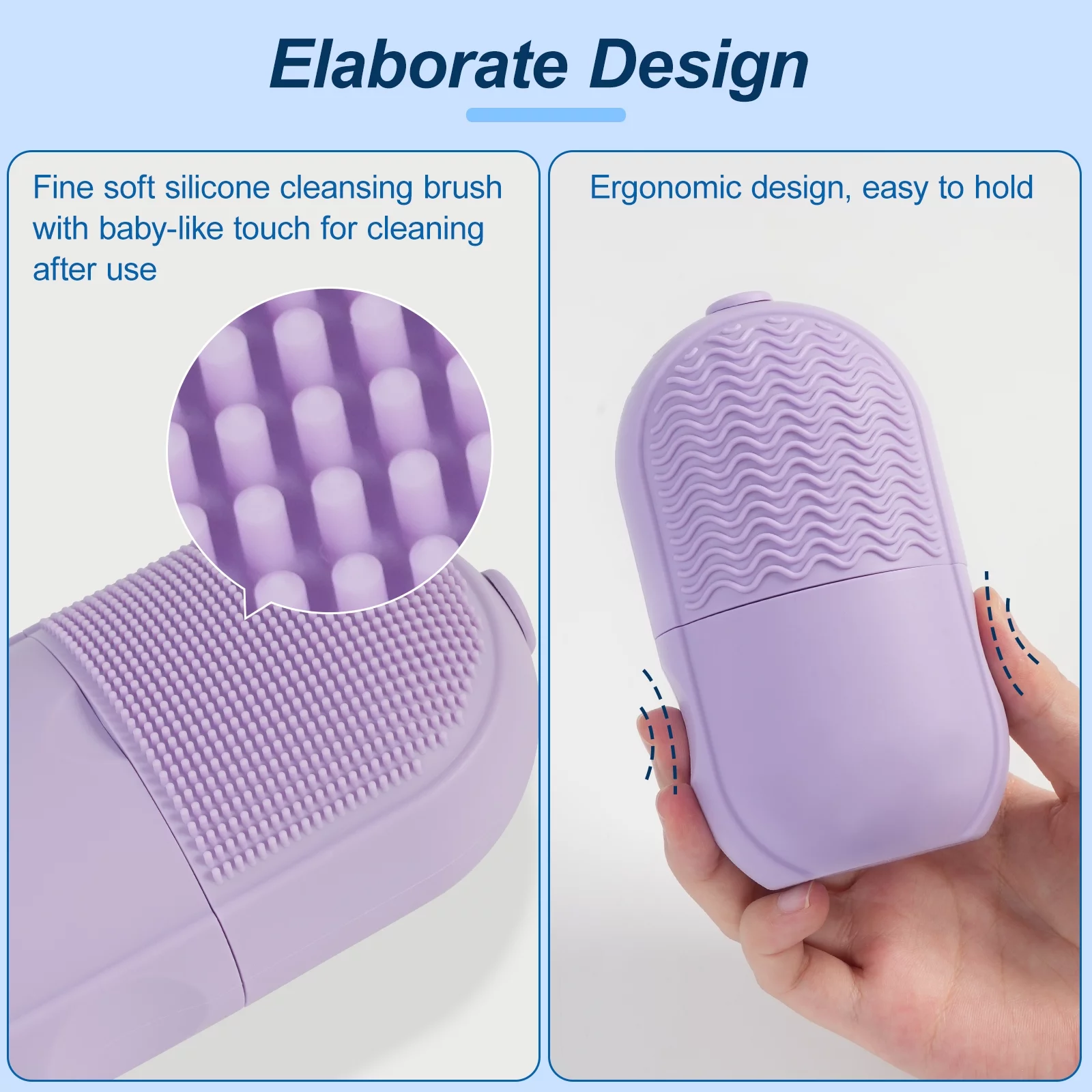 Silicone Ice Facial Roller (With Scrubber) - Homie Mart