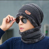 CozyFleece Duo - Wool Beanie Cap with Neck Warmer Set - Homie Mart