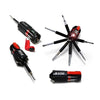 Compact 8 In 1 Multi Screwdriver Tool Set With 6 LED Torch