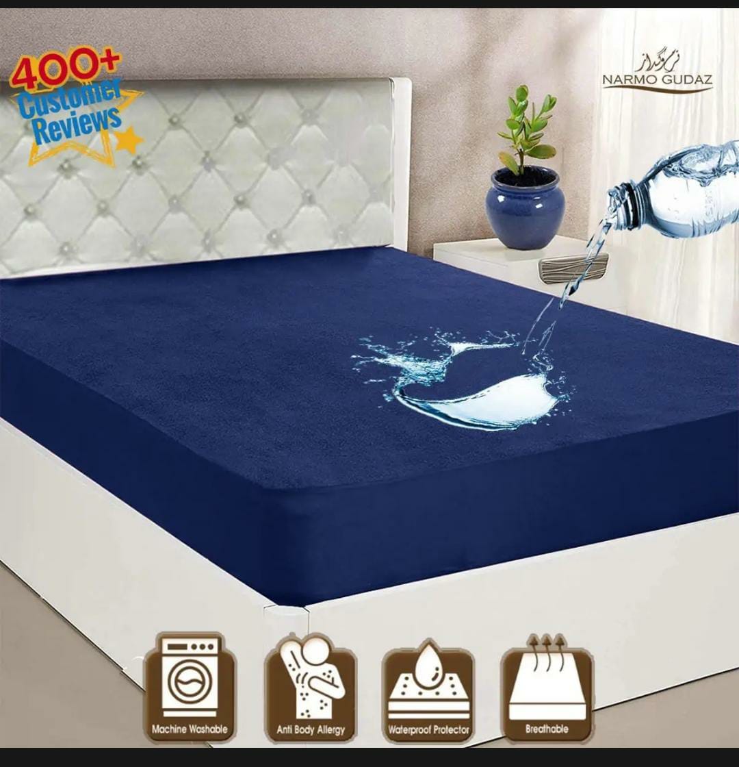 DoubleGuard Premium Waterproof Mattress Cover: Anti-Heat, Anti-Slip Protector - Homie Mart