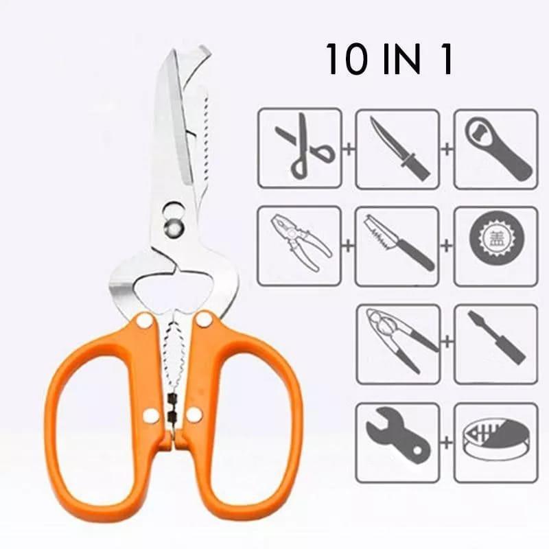 10 in 1 Stainless Steel Scissors