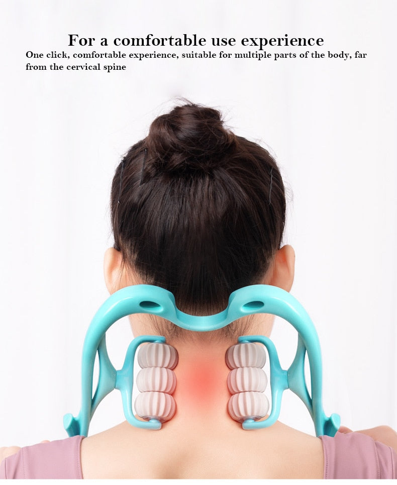 6 Wheel Pressure Point Neck Massager