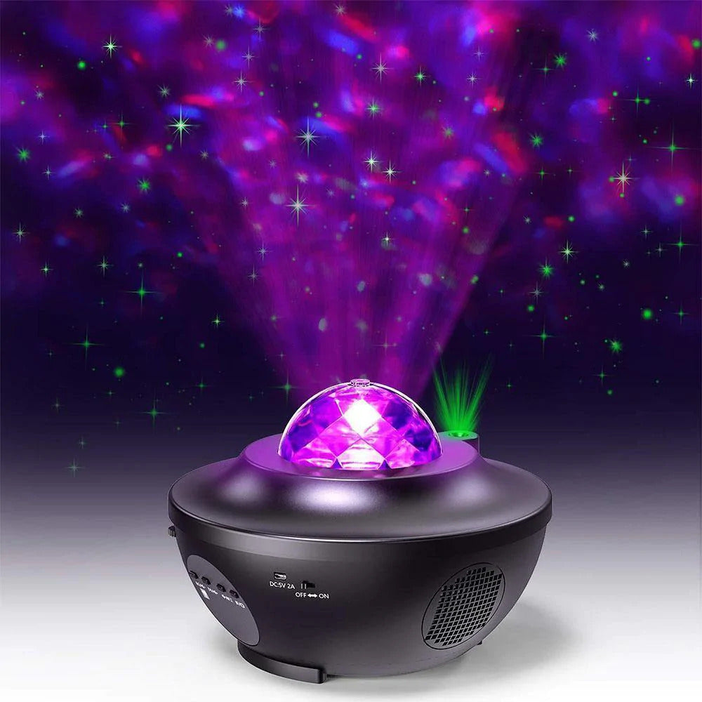 Star Projector Galaxy Night Light Projector, with Remote Control&Music Speaker, Voice Control&Timer, Starry Light Projector Bedroom/Decoration/Birthday/Party - Homie Mart