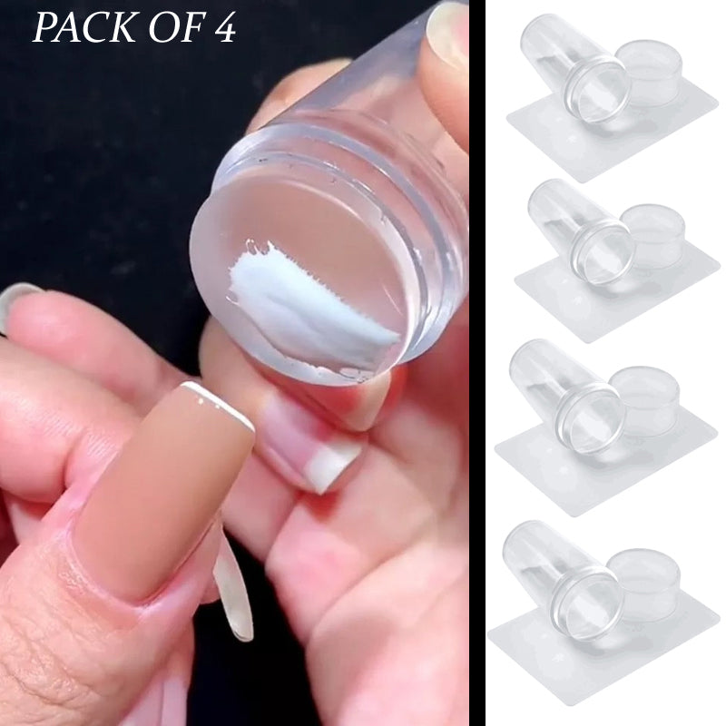 Silicone Nail Stamper (Pack of 4)