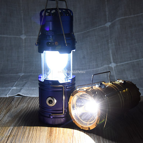 6-in-1 Portable Solar LED Lantern with Fan - Homie Mart